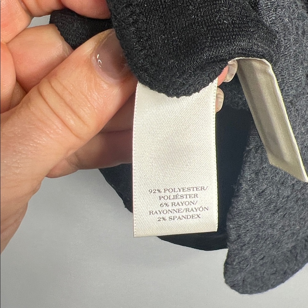 Ann Taylor Gray Knit Short Sleeve Peplum Sweater Top size S NWT - Picture 5 of 5